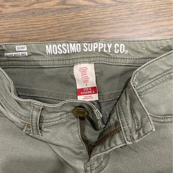 Mossimo Supply Co Olive Jeans Size 1 - Picture 2 of 3